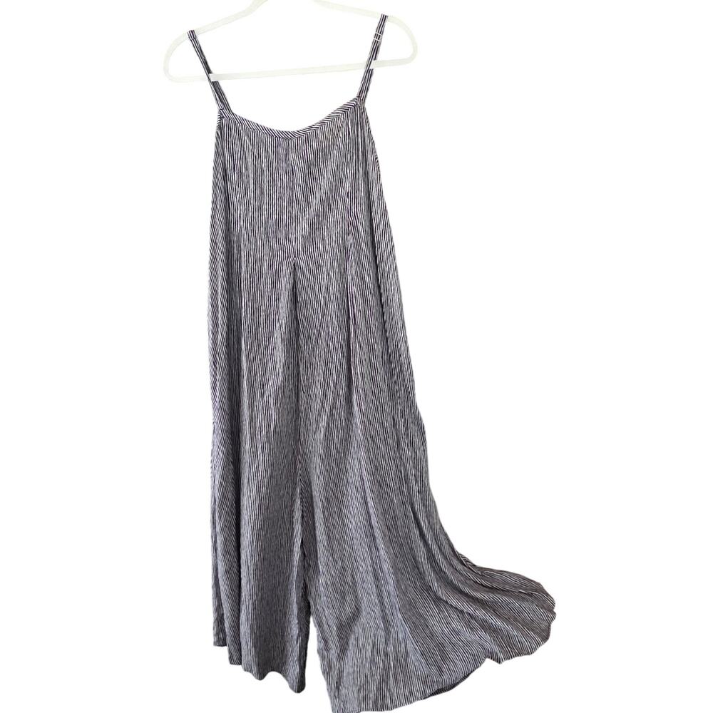 Anthropologie Saturday Sunday Striped Jumpsuit - NWT Size L Boho Festival Yoga